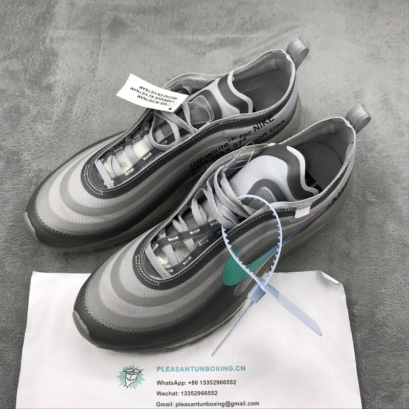 Authentic OFF-WHITE x Nike Air Max 97 Grey